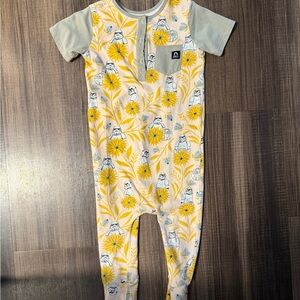 Rags Disney Storm Trooper Yellow Floral Kids One Piece